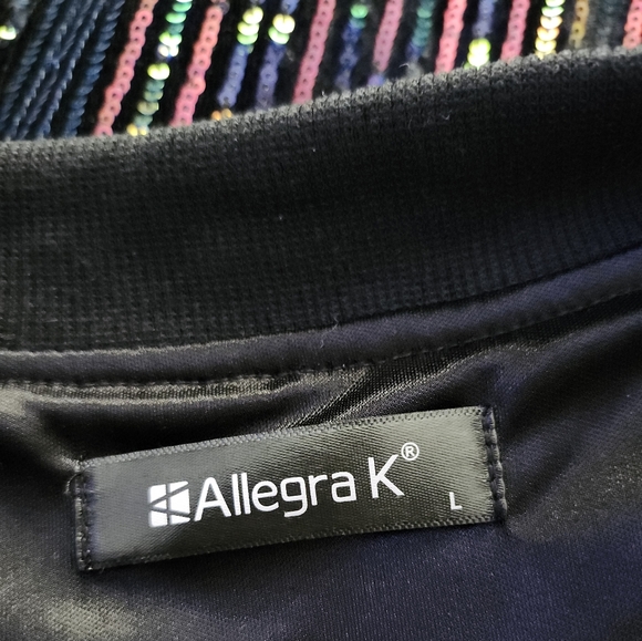 Sequin Embellished Black Jacket - Picture 4 of 4